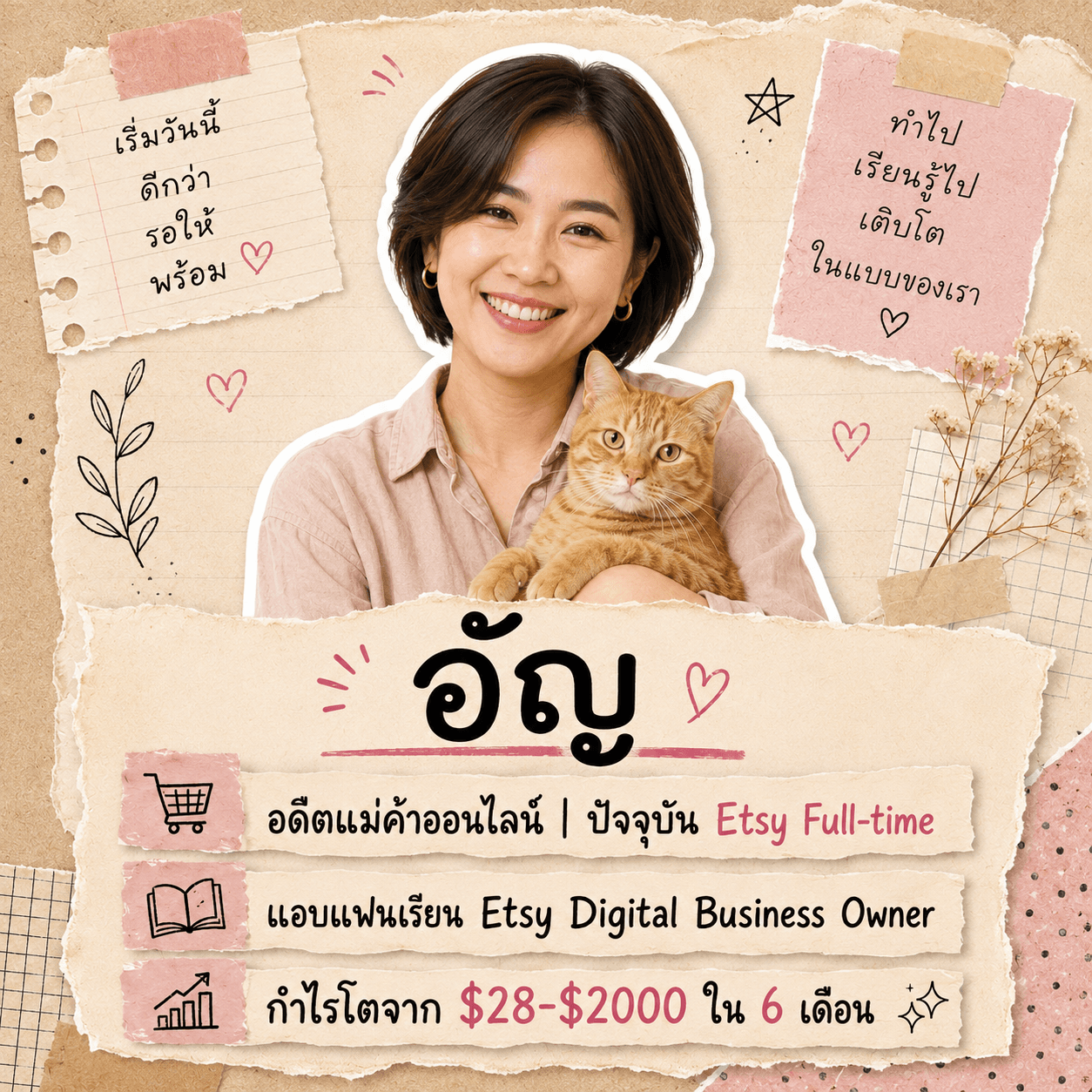 อัญ — Full-Time Etsy Seller